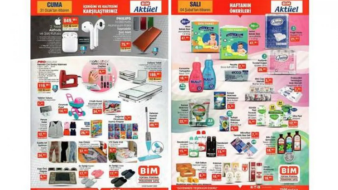 BİM indirimli ürünler listesi yayınlandı! 20 Mart 2020 aktüel kataloğunda yer alan ürünler
