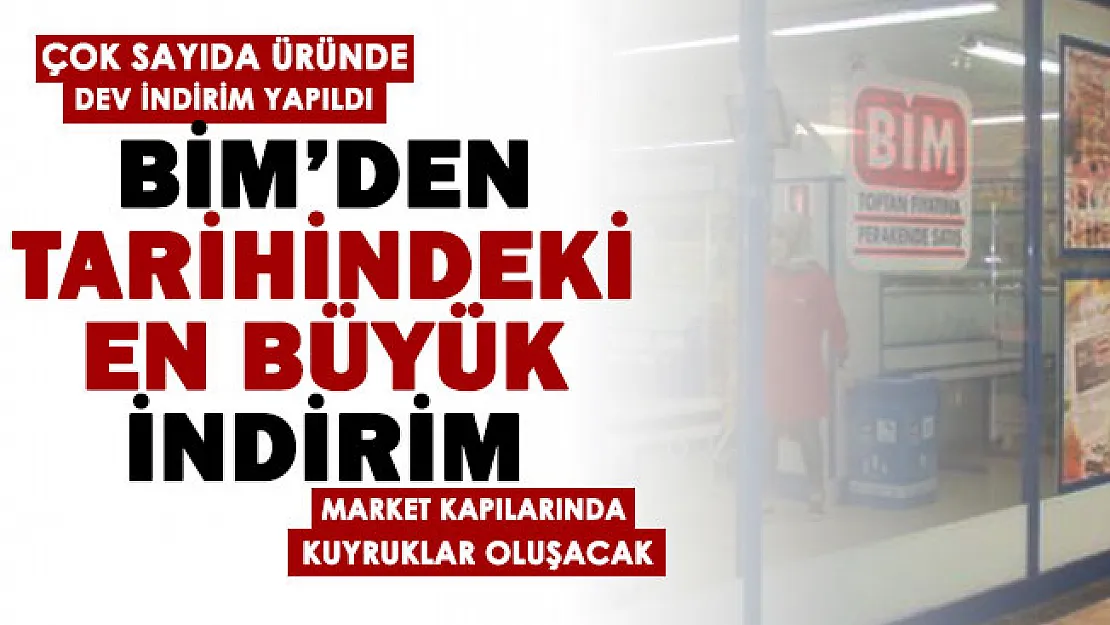 BİM market tarihindeki en büyük indirimi yaptı! Çok sayıda üründe indirim yapıldı: Market kapısında kuyruklar oluşacak