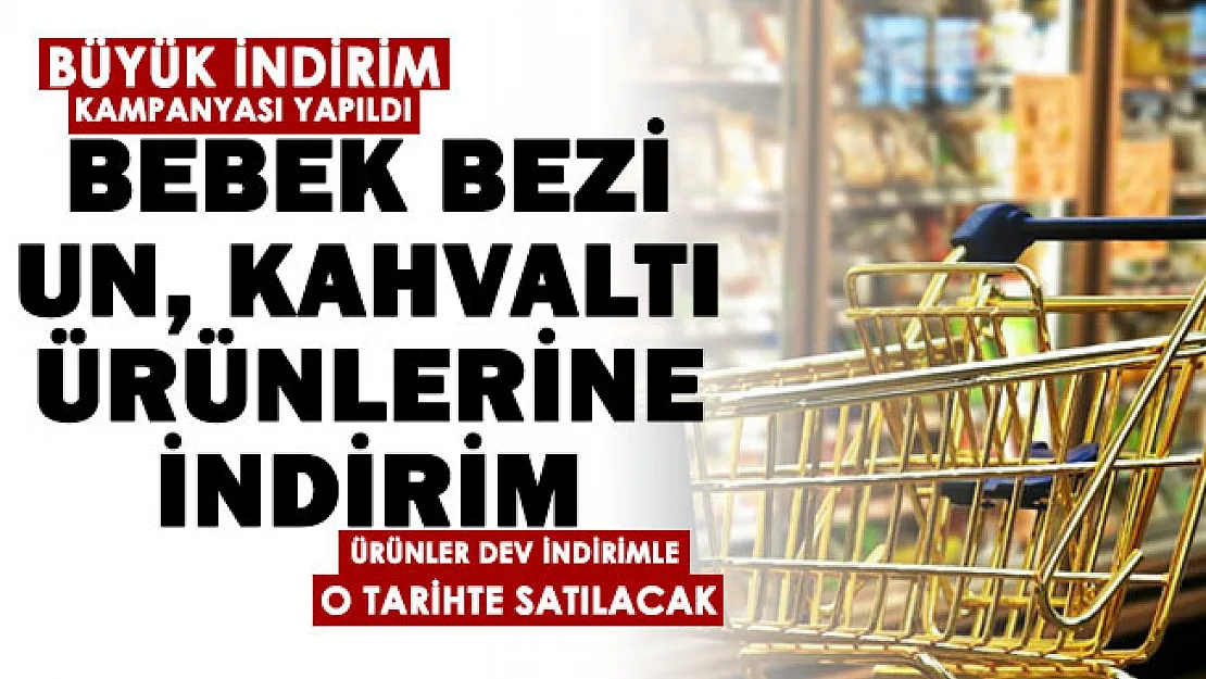 BİM marketlerde dev kampanya! Bebek bezi, un, kahvaltı ürünlerinde büyük indirim yapıldı