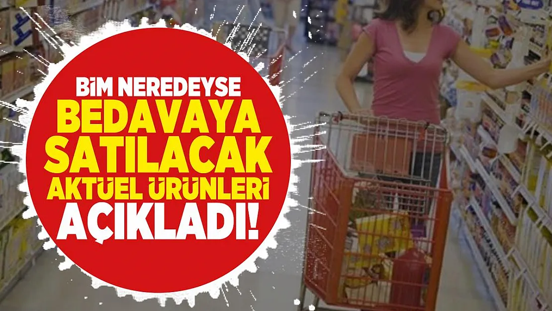 Bim neredeyse bedavaya satılacak 18 Aralık cuma aktüel ürünleri açıkladı!