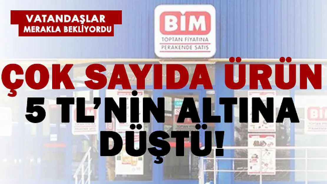 BİM'den görülmemiş kampanya! Çok sayıda ürün 5 TL'nin altına düştü!