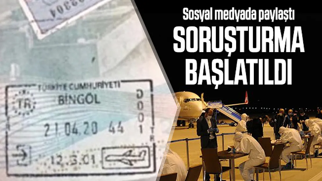 Bingöl'e getirildi! Sosyal medya paylaşımı sonrasında soruşturma açıldı!