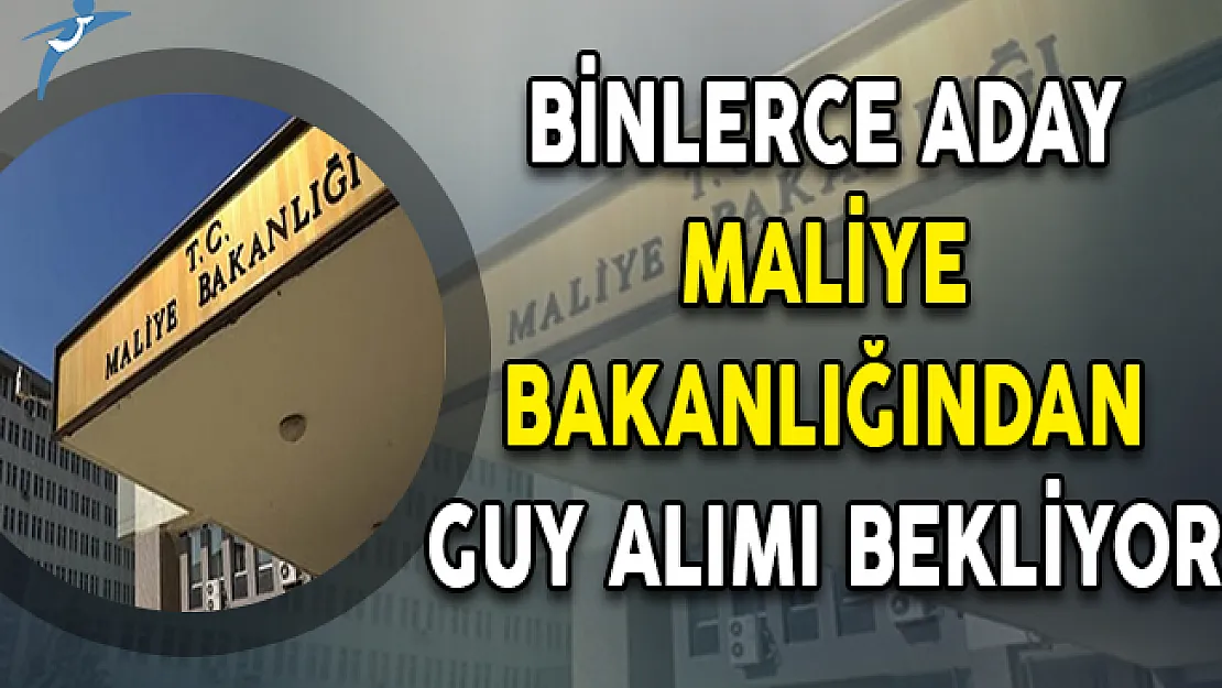 Binlerce Aday Maliye Bakanlığından Gelir Uzman Yardımcısı (GUY) Alımı Bekliyor
