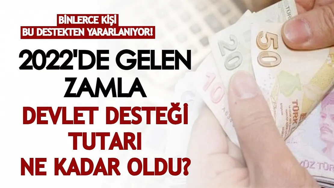 Binlerce kişi bu destekten yararlanıyor! 2022'de gelen zamla birlikte devlet desteği tutarları ne kadar oldu?