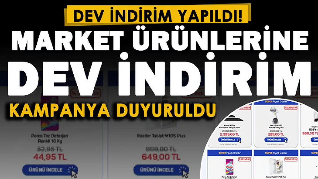 Bir market daha dev indirimini duyurdu! İndirim kampanyası 25 Kasım'da sona erecek: Market ürünlerinde çok büyük indirim yapıldı