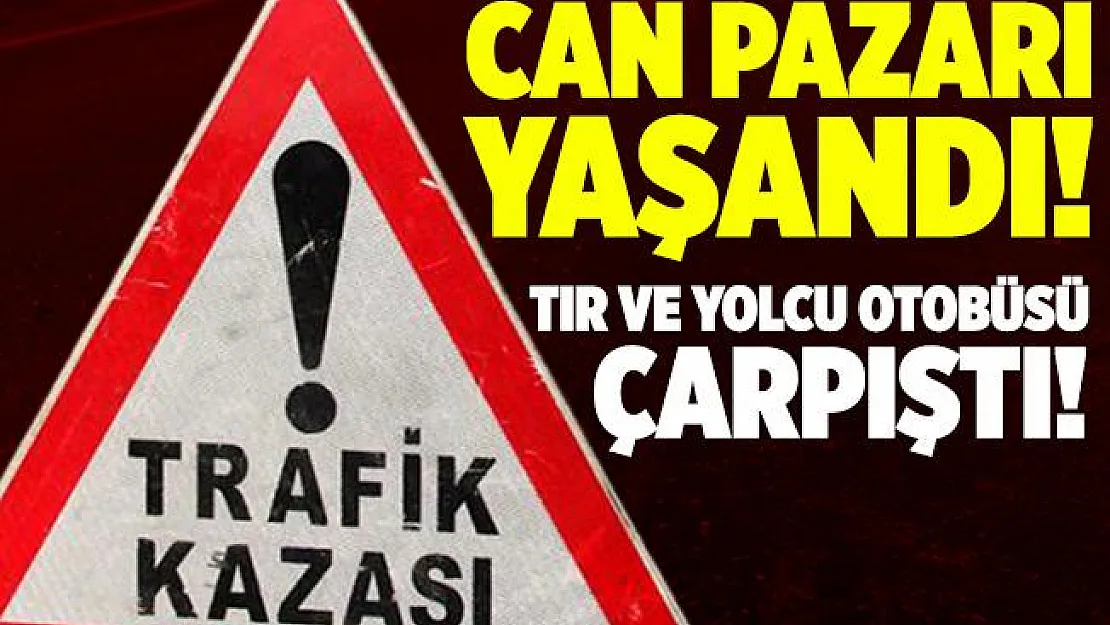Bitlis'te can pazarı! Tır ve yolcu otobüsü çarpıştı! Çok sayıda ölü ve yaralılar var!