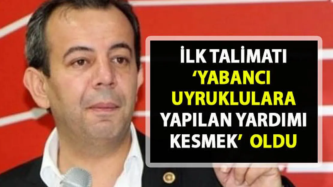 Bolu Belediye Başkanı Tanju Özcan, yabancı uyruklulara yapılan yardımı kesti