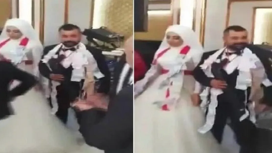 Böyle Takı Töreni Görülmedi: Damada Pompalı Tüfek Taktılar