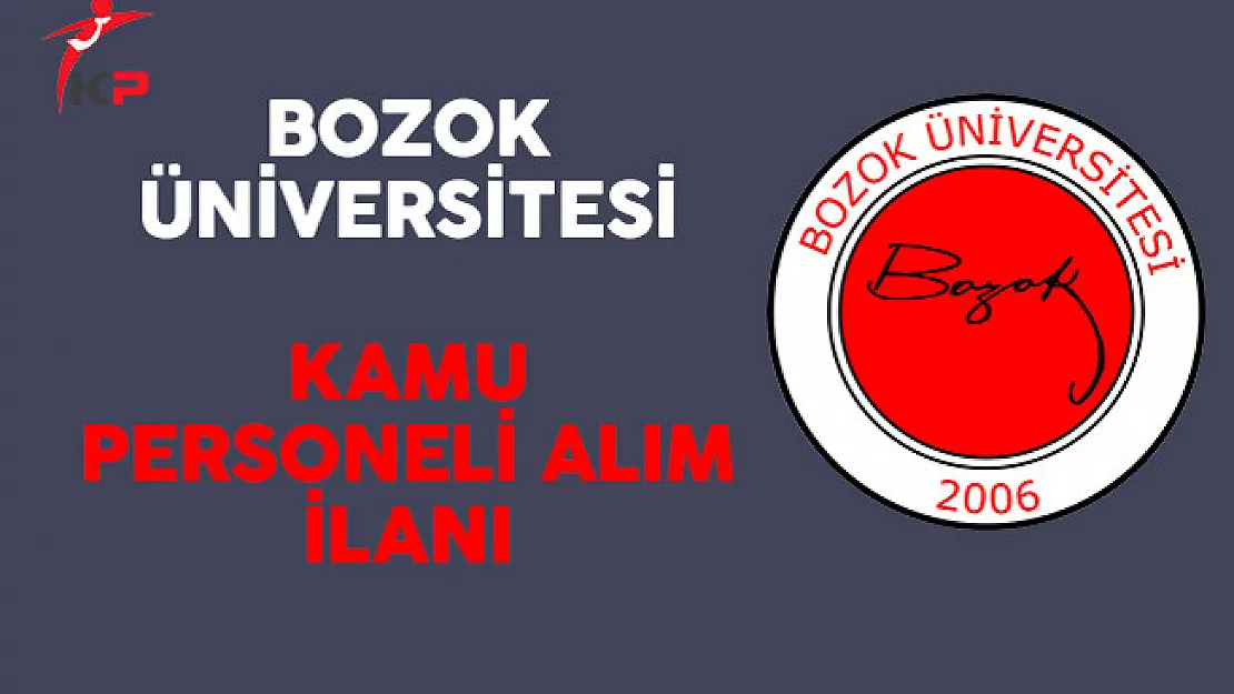 Bozok Üniversitesi Kamu Personeli Alım İlanı
