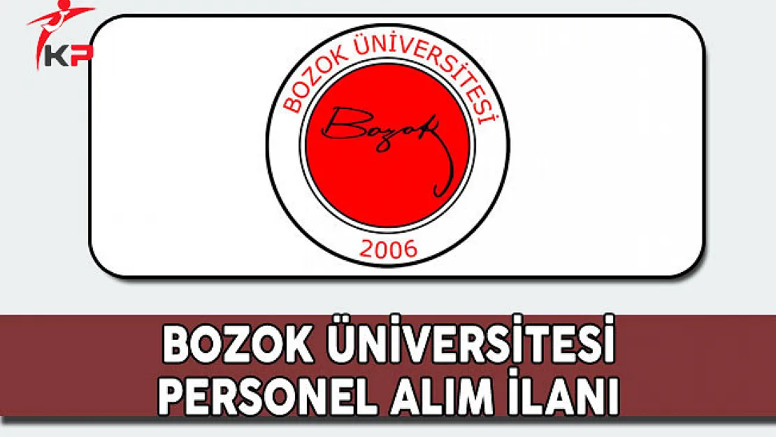 Bozok Üniversitesi Personel Alıyor