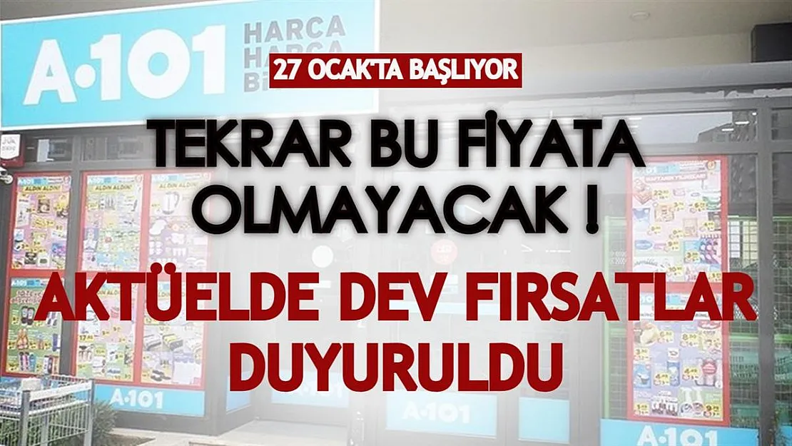Bu ürünleri bu fiyata bir daha bulamazsınız! 27 Ocak'ta başlıyor, aktüelde dev fırsatlar duyuruldu!