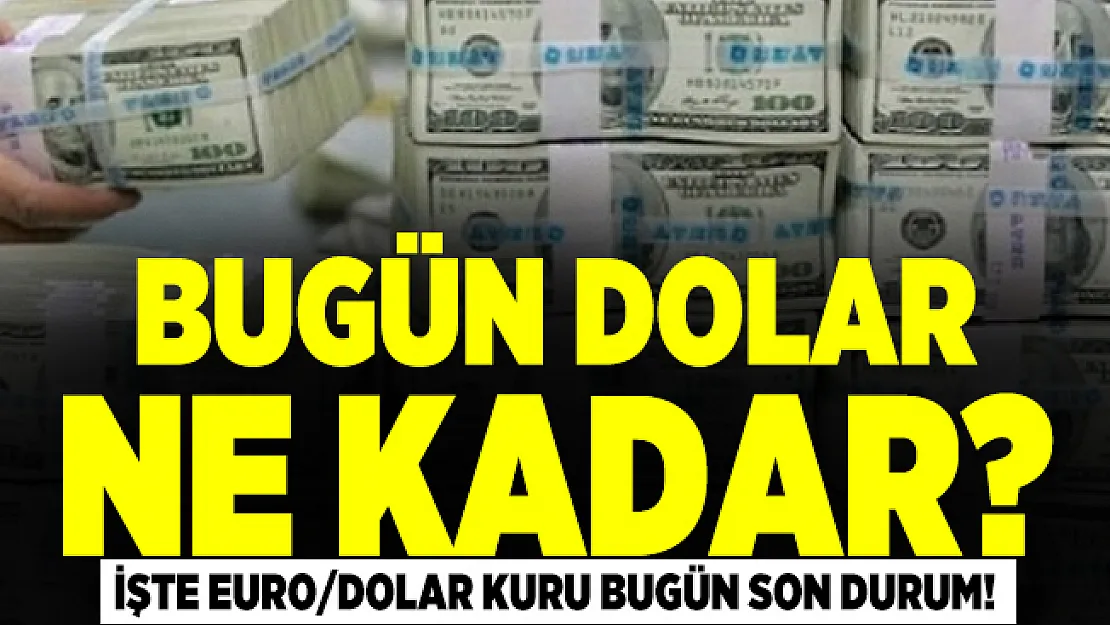 Bugün dolar ne kadar? Euro/dolar kuru bugün son durum!