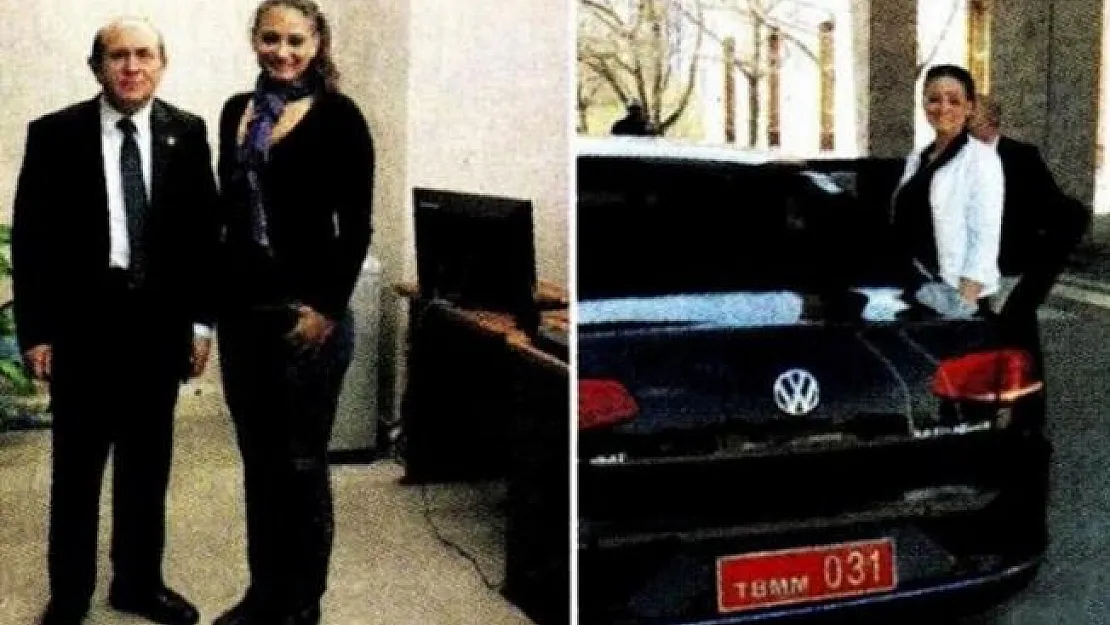 Burhan Kuzu'nun Hanım Ağa lakaplı Güniz Akkuş'u TBMM'de ağırladığı ortaya çıktı!