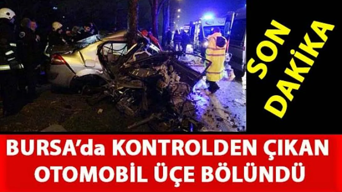 Bursa Mudanya yolu caddesinde feci kaza meydana geldi