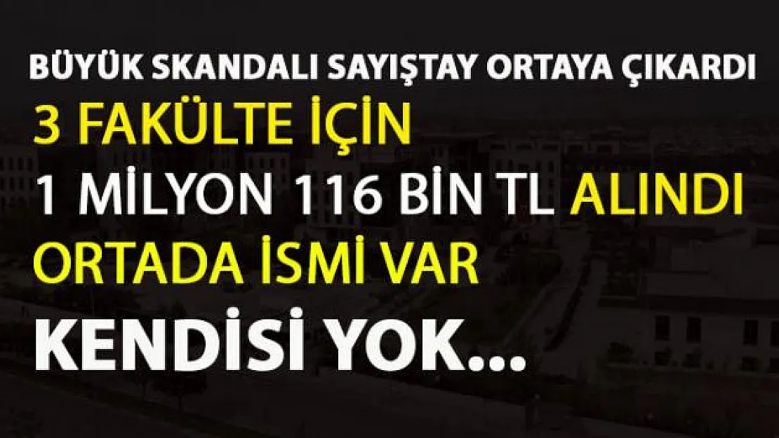 Bursa Teknik Üniversitesi'nde ödenek skandalı