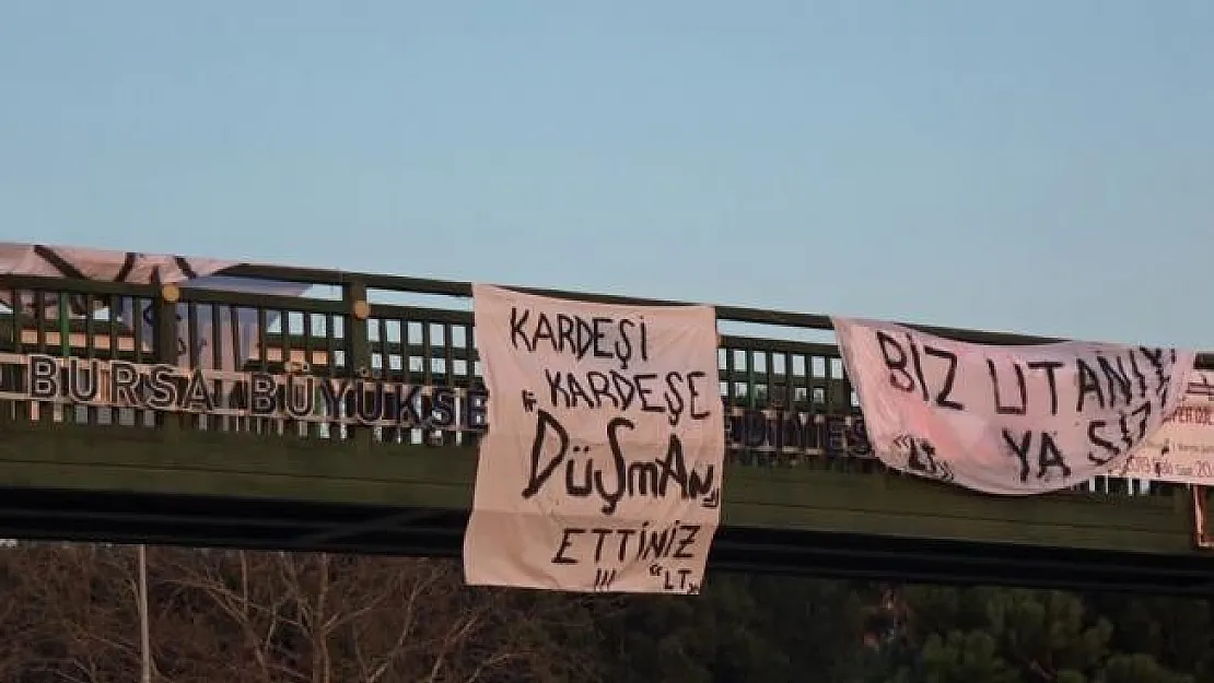 Bursaspor taraftarından protesto
