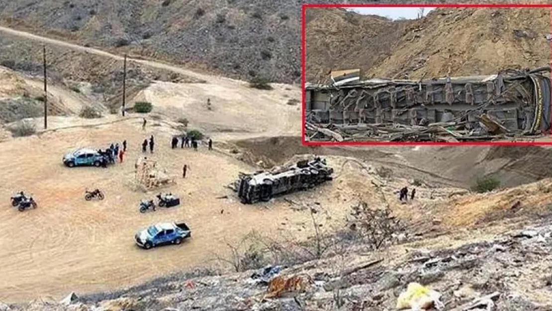 Büyük facia: Otobüs uçurumdan uçtu! En az 41 kişi öldü