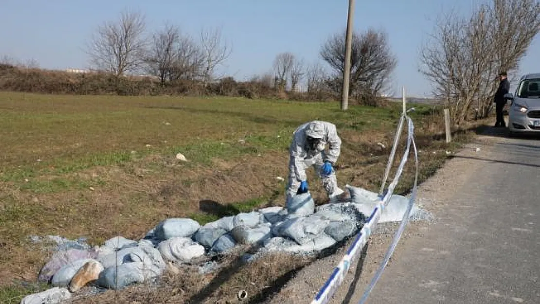 Büyükçekmece'de 'tehlikeli atık' şüphesi