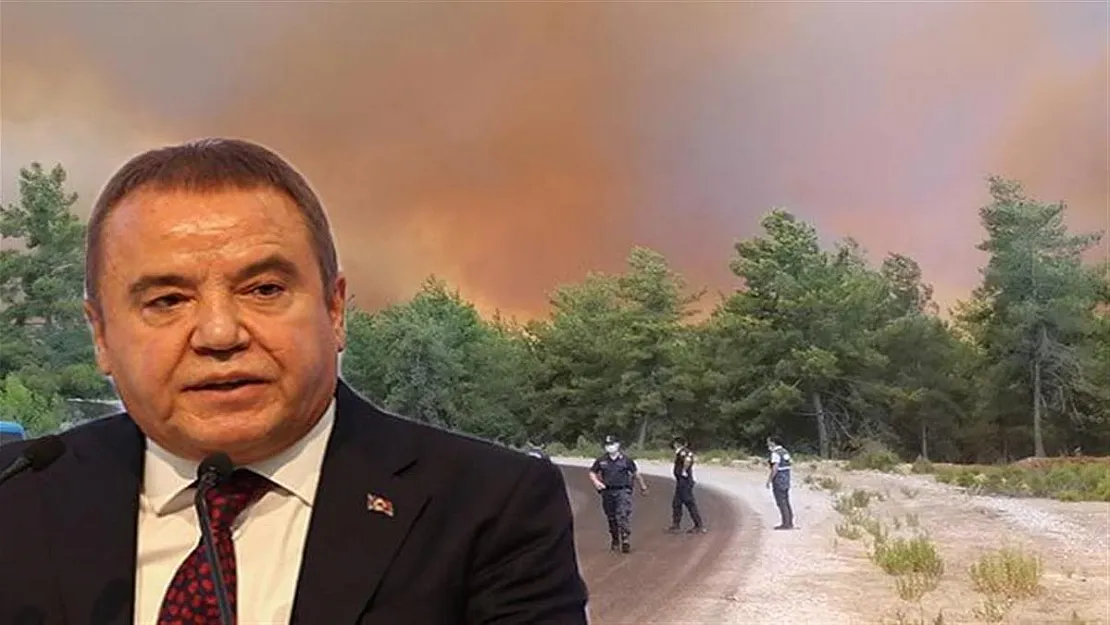 Büyükşehir Belediye Başkanı Muhittin Böcek'in sözlerine şok tepki! Bakan Çavuşoğlu'ndan 'yangın' çıkışı!