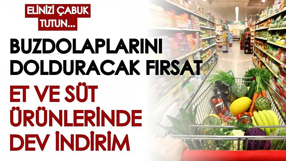 Buzdolaplarını doldurmak için fırsat bu fırsat! A101'de et ve süt ürünlerinde büyük indirim var