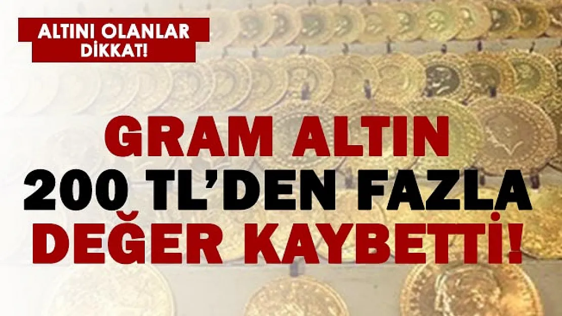 Çakılan dolar altını da düşürdü! Gram altın 200 TL'den fazla değer kaybetti!