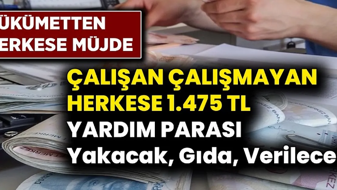 Çalışan çalışmayan herkese müjde! Bayram öncesi 1.475 TL para yardımı! PTT'den çekebilirsiniz