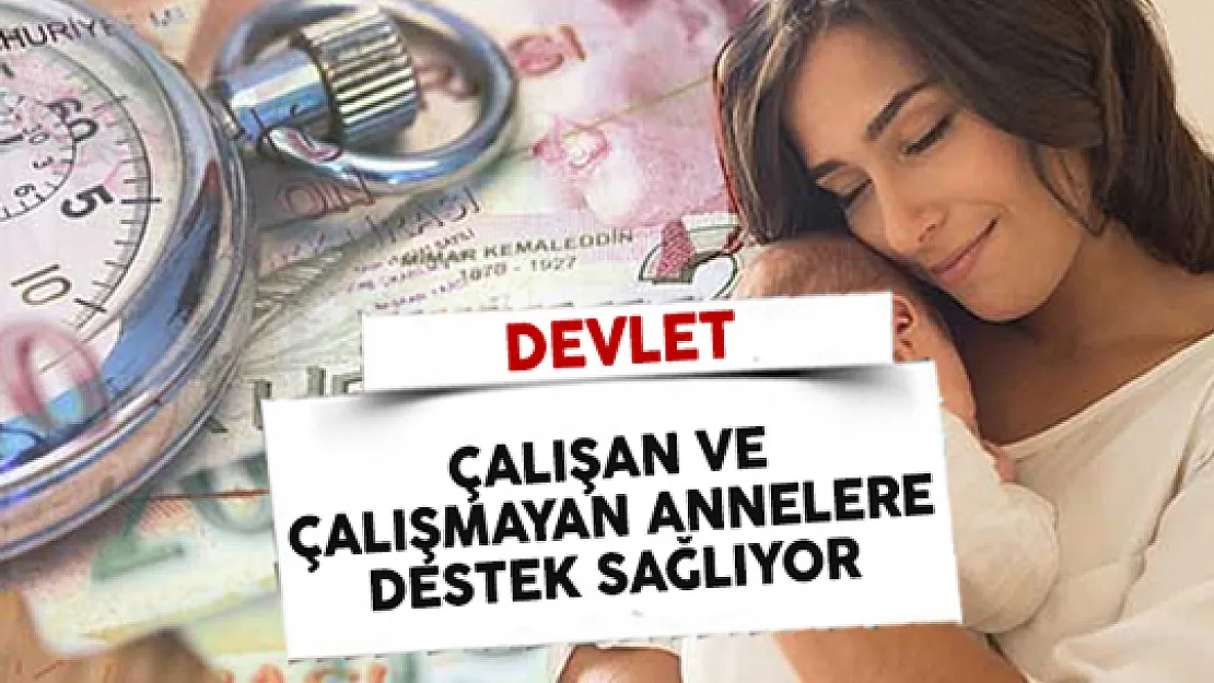 Çalışan ve Çalışmayan Annelere Devletten Destek