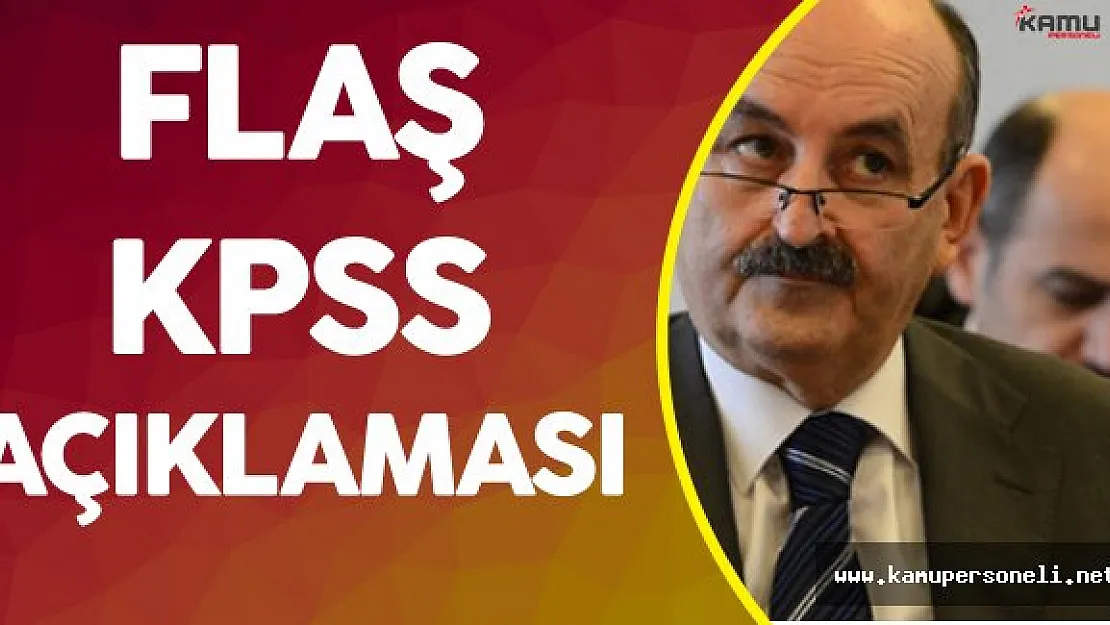 Çalışma Bakanı'ndan Flaş KPSS Açıklaması ( Sistem Değişiyor)