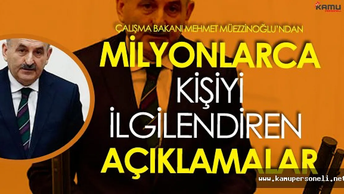 Çalışma Bakanı'ndan Kıdem Tazminatı ve Emekli Promosyon Ödemesi Açıklaması