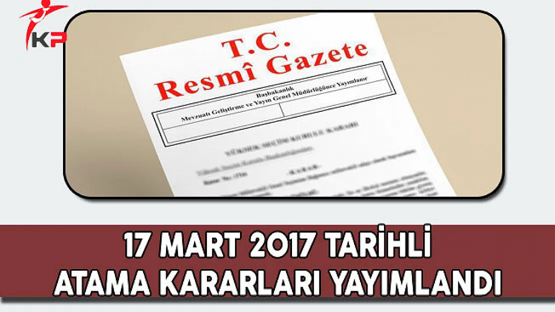 Çalışma ve Sosyal Güvenlik, Gençlik ve Spor ile Kültür ve Turizm Bakanlıklarına Ait Atama Kararları