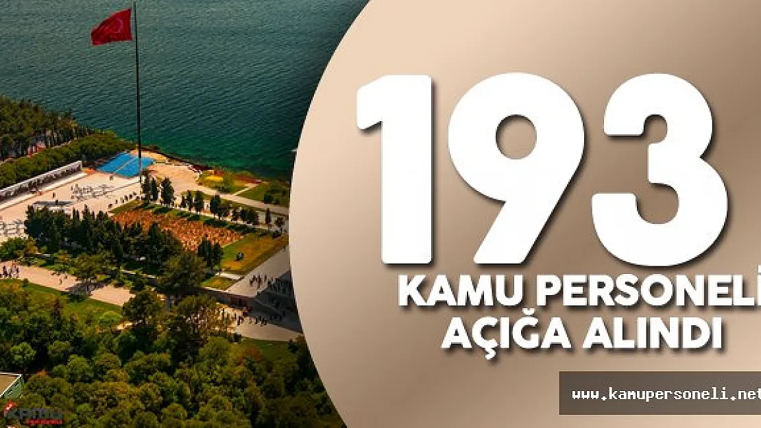 Çanakkale'de 193 Kamu Personeli Görevden Uzaklaştırıldı