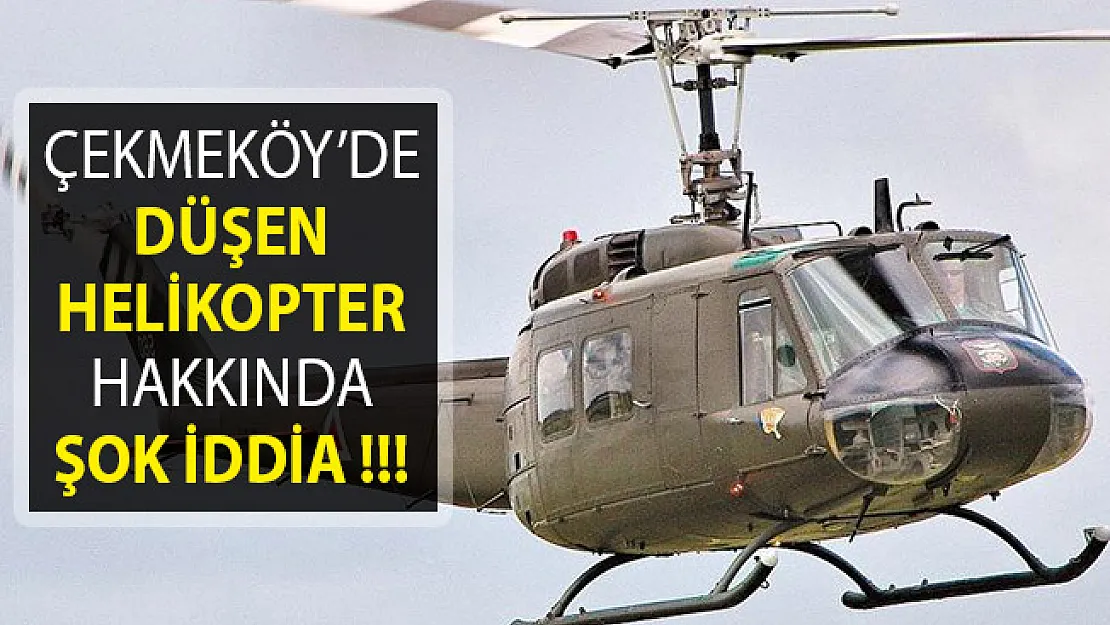 Çekmeköy'de Düşen Helikopter Hakkında CHP'li Vekilden Şok İddia!