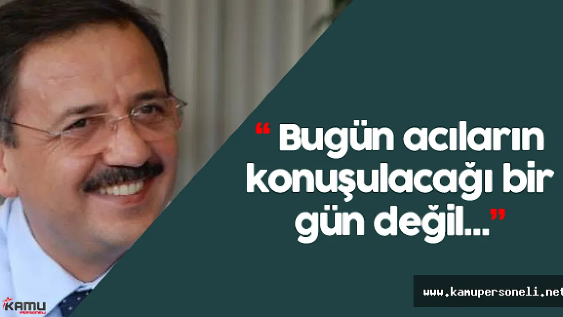 Çevre ve Şehircilik Bakanı:&quotOruç tutan tutmayan..."