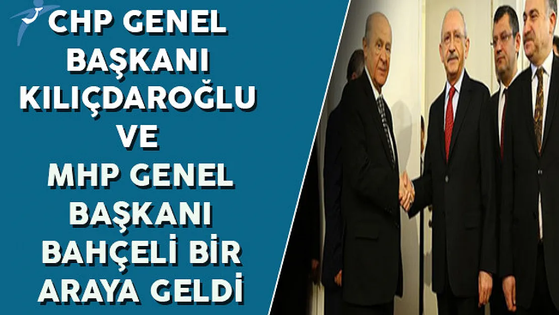 CHP Genel Başkanı Kemal Kılıçdaroğlu ve MHP Genel Başkanı Devlet Bahçeli Meclis'te Bir Araya Geldi