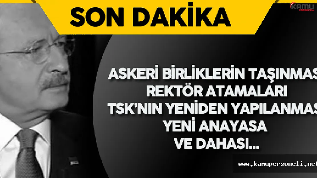 CHP Lideri Kılıçdaroğlu: " O Zaman Darbecilerden Ne Farkınız Kalır?"