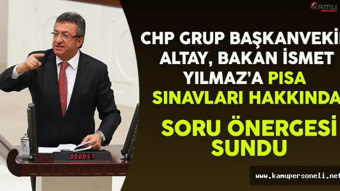 CHP'den Bakan Yılmaz'a PISA Sınavları Hakkında Soru Önergesi Verildi