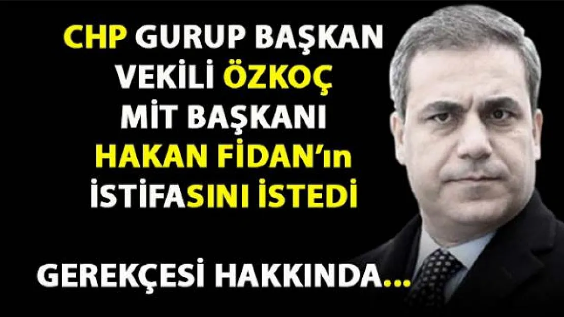 CHP'li Engin Özkoç Hakan Fidan'ın istifasını istedi