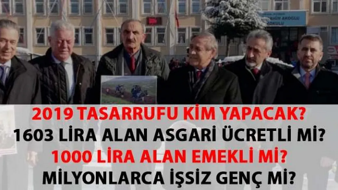 CHP'li Kaya 2019 Tasarruf Bütçesini eleştirdi