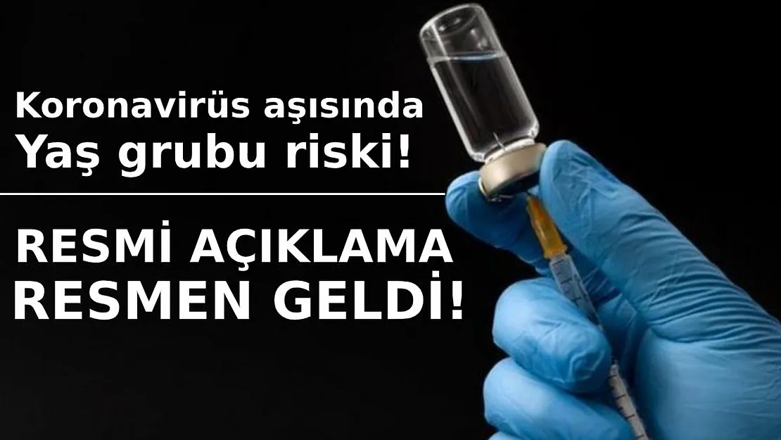 Çin'den gelen koronavirüs aşısında yaş grubu riski! Açıklama geldi!