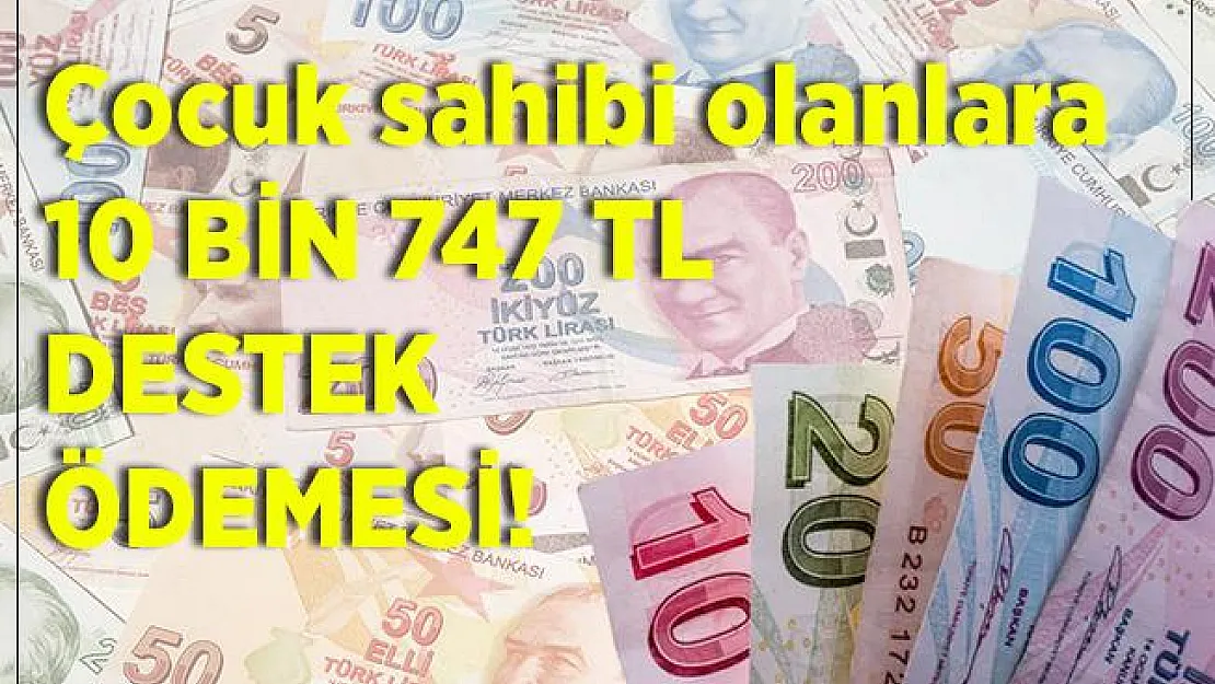 Çocuk sahibi olanlara devletten 10 bin TL destek ödemesi! 10 bin TL destek ödemesi nasıl alınır?