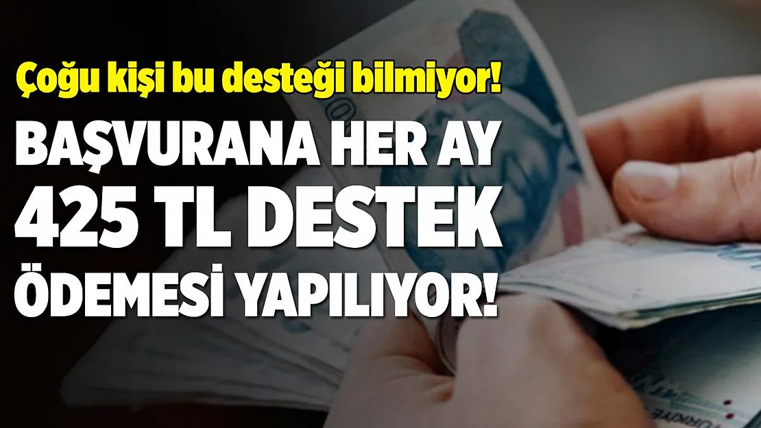Çoğu kişi bilmiyor! Başvuran her ay 425 TL destekten faydalanıyor! Ödemeler PTT üzerinden yapılıyor!