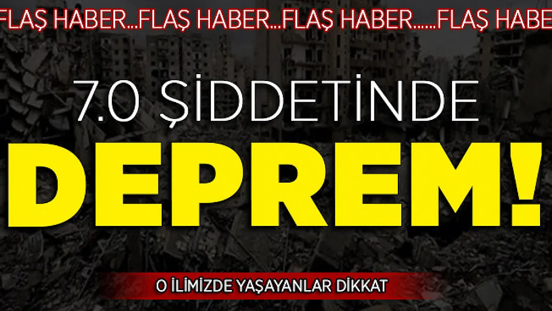 Çok Önemli Uyarı Yapıldı: O Şehirde 7 Şiddetinde Deprem Çok Yakın