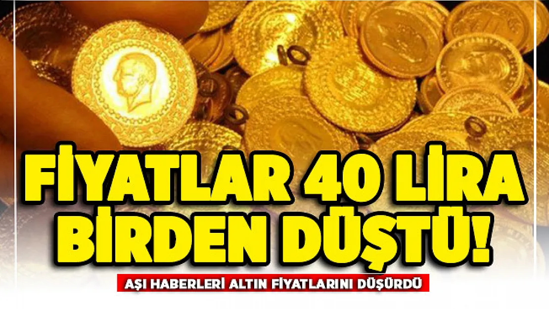 Corona virüs aşı müjdesi sonrası altın fiyatları sert düştü! 40 lira birden düştü