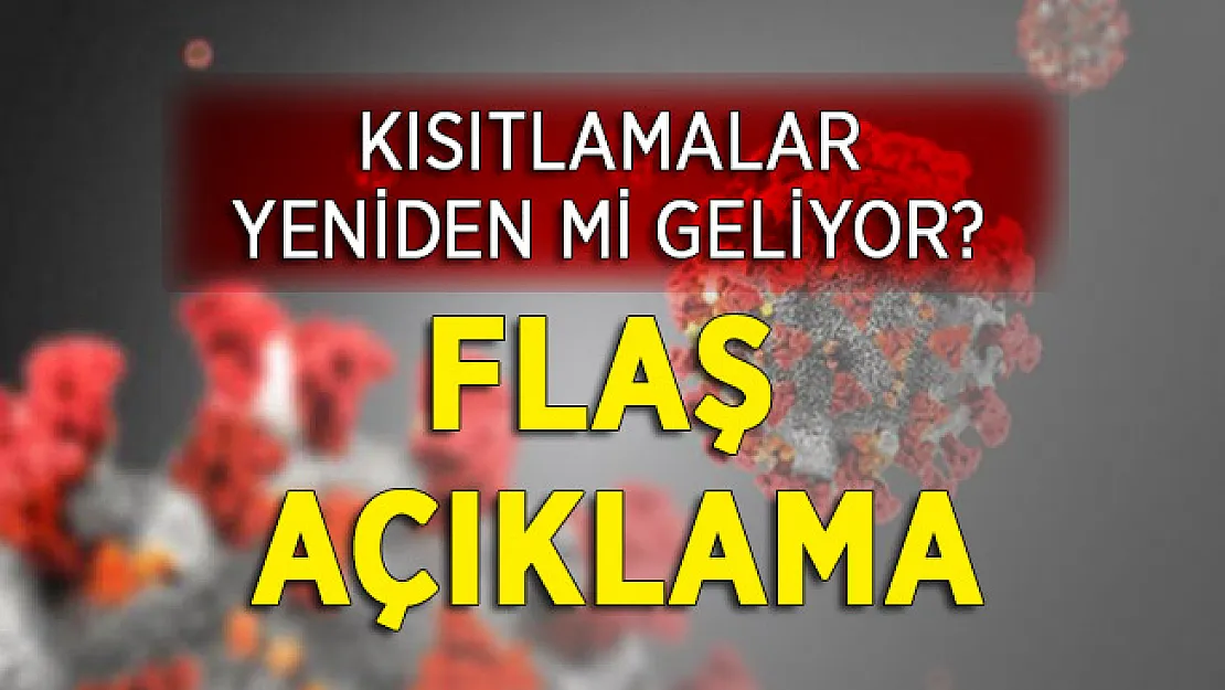 Corona Virüsü Vaka Sayıları İçin Korkutan Açıklama! Yeni Kısıtlama Mı Geliyor?
