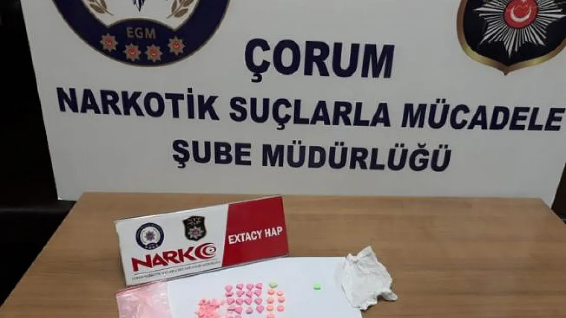 Çorum'da uyuşturucu operasyonları