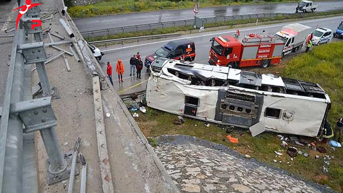 Çorum'da Yolcu Otobüsü Kazası ! Çok Sayıda Yaralı Var