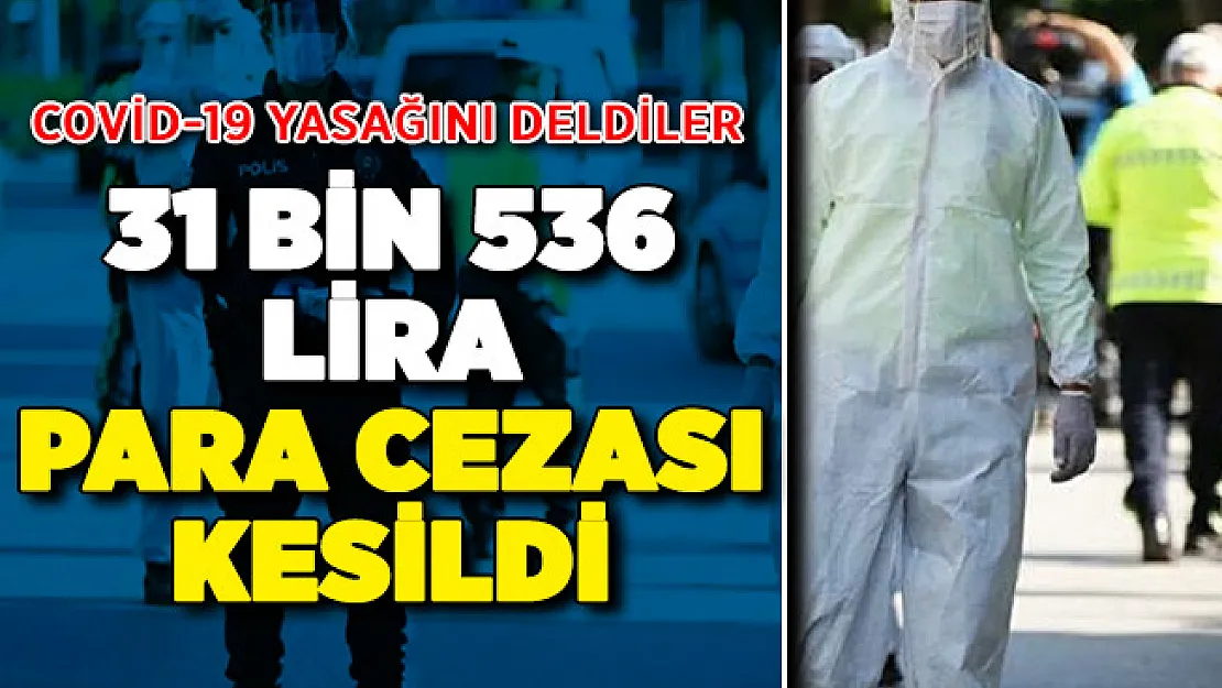 Covid-19 Yasağını Deldiler ! 31 Bin 536 Lira Ceza Kesildi