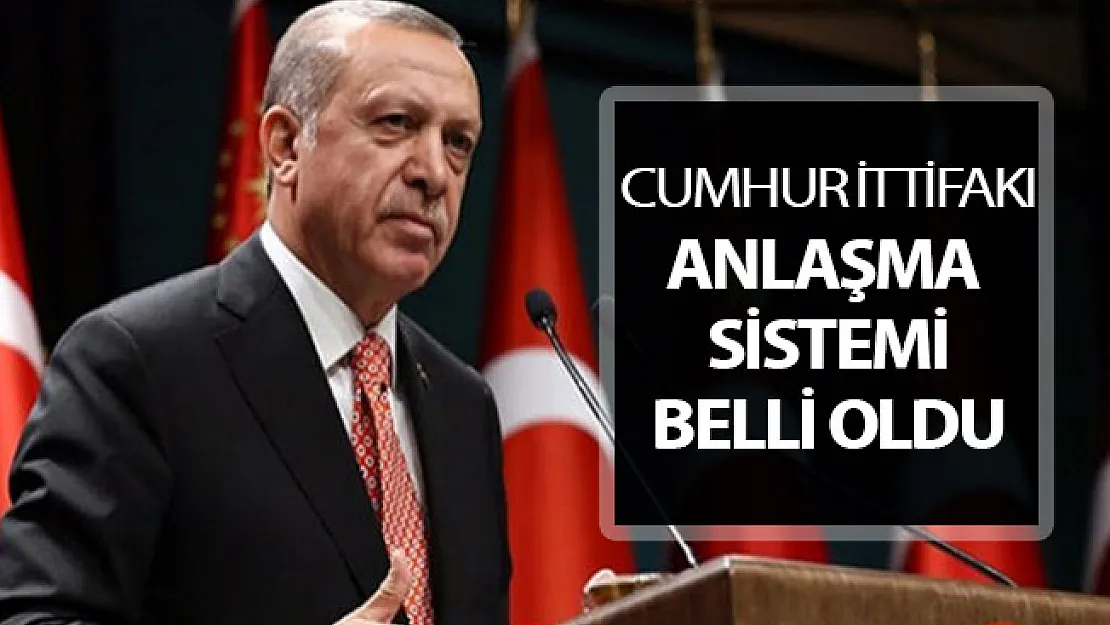Cumhur İttifakı Anlaşma Sistemi Belli Oldu !