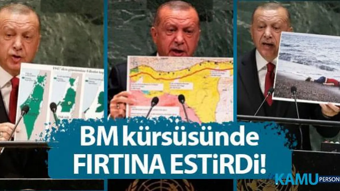 Cumhurbaşkanı Erdoğan BM kürsüsünde fırtına estirdi! Dünya 5'ten büyüktür!
