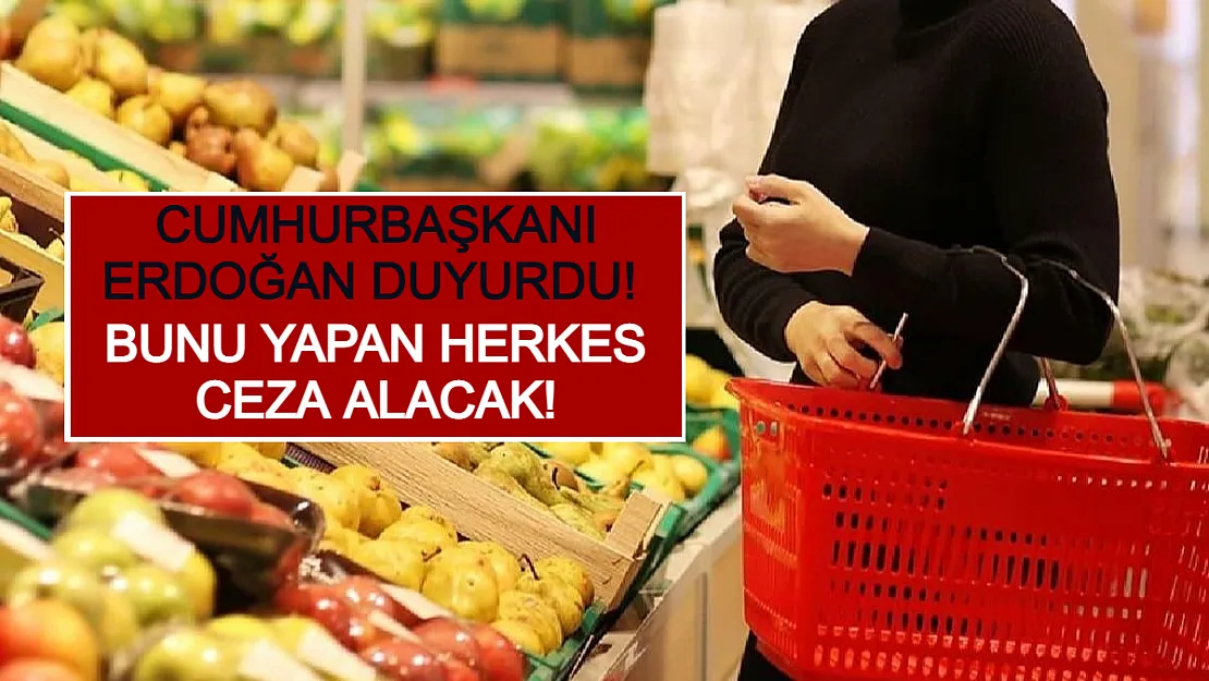 Cumhurbaşkanı Erdoğan Duyurdu! Bunu Yapan Herkes Ceza Alacak!